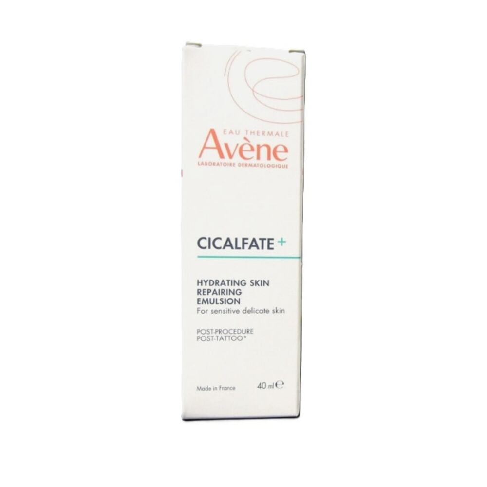 Avene Cicalfate+ Hydrating Skin Recovery Emulsion 1.3oz Restore Hydrate Tattoo